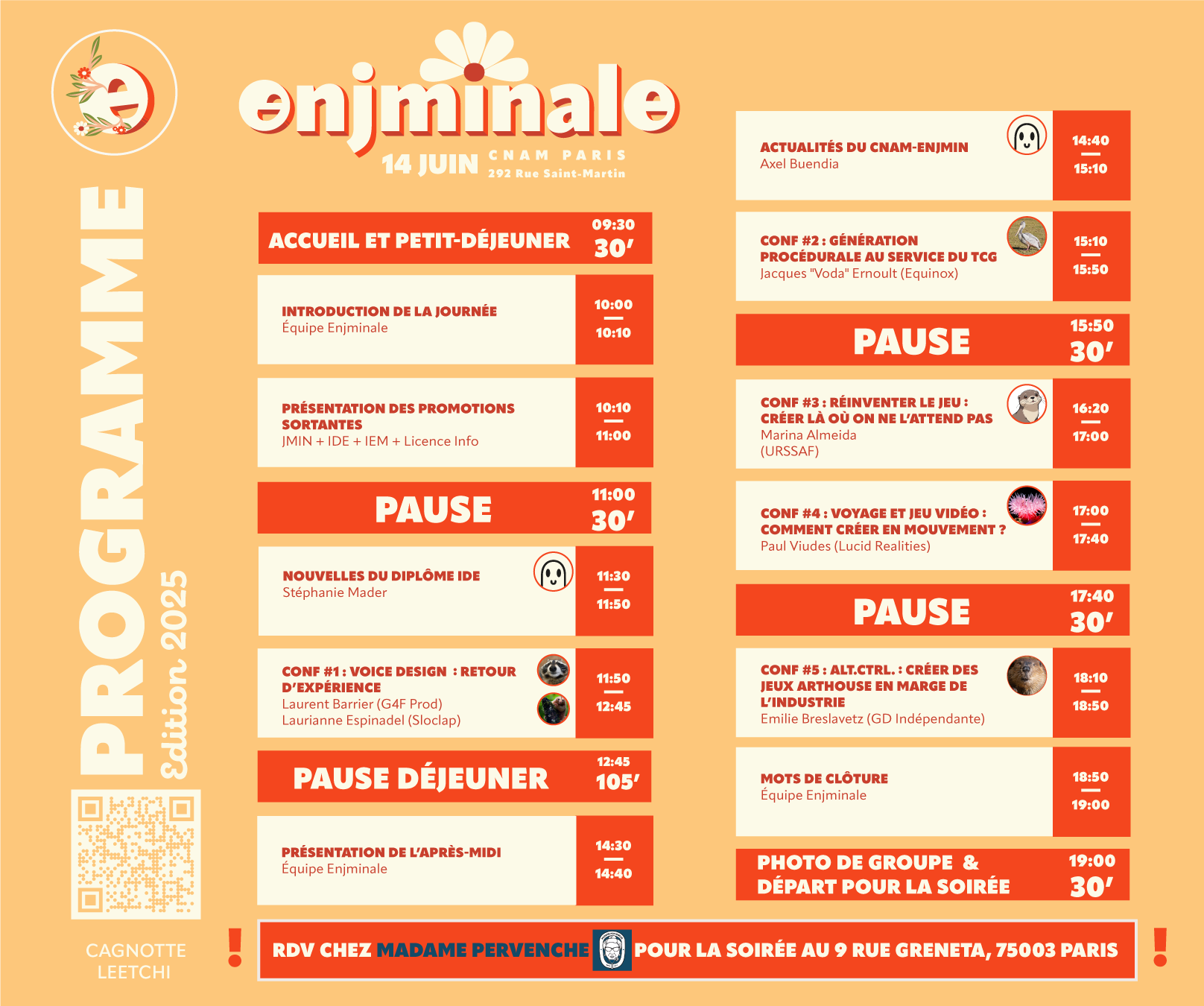 Programme Enjminale 2025
