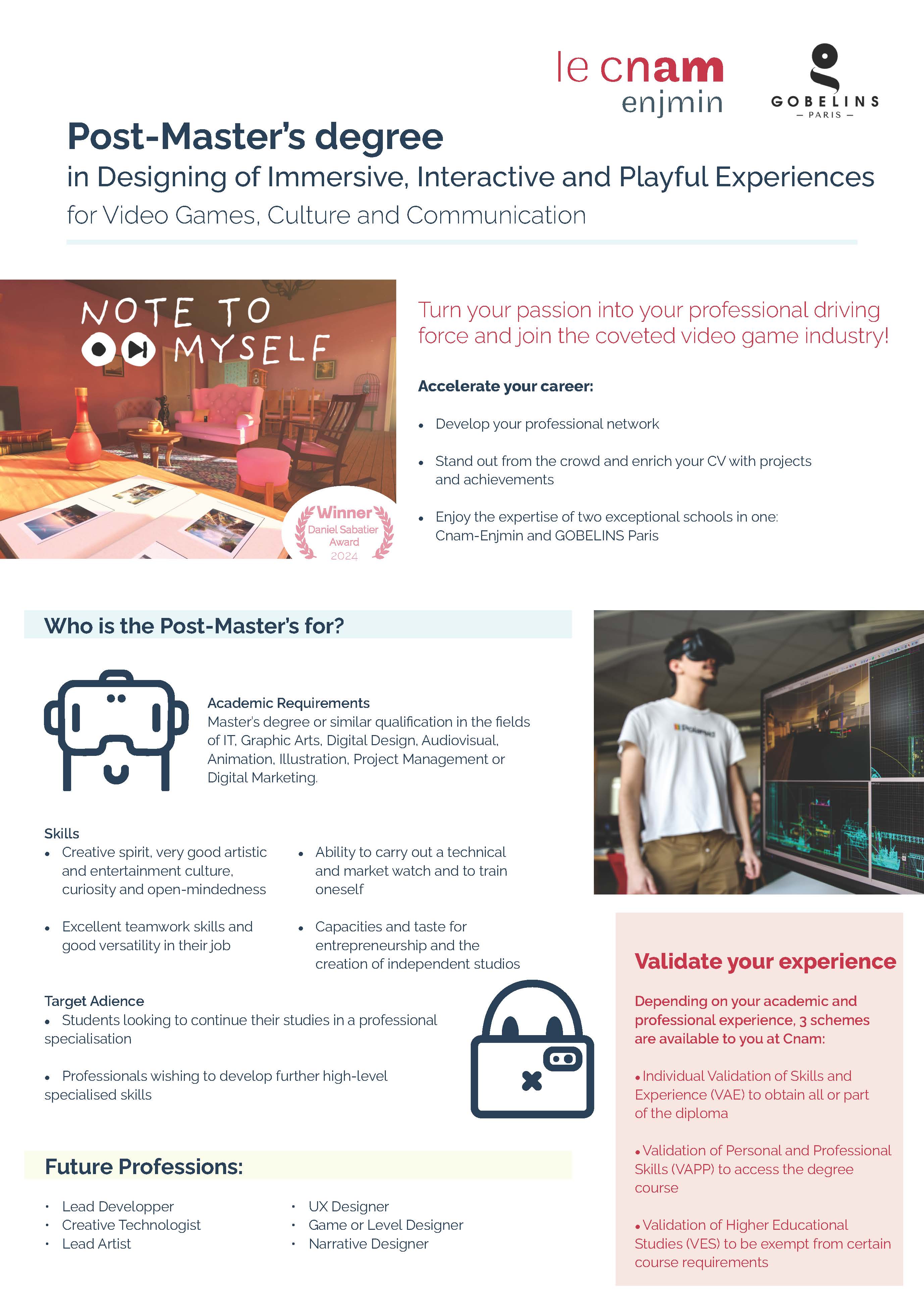 Post-Master's degree Brochure